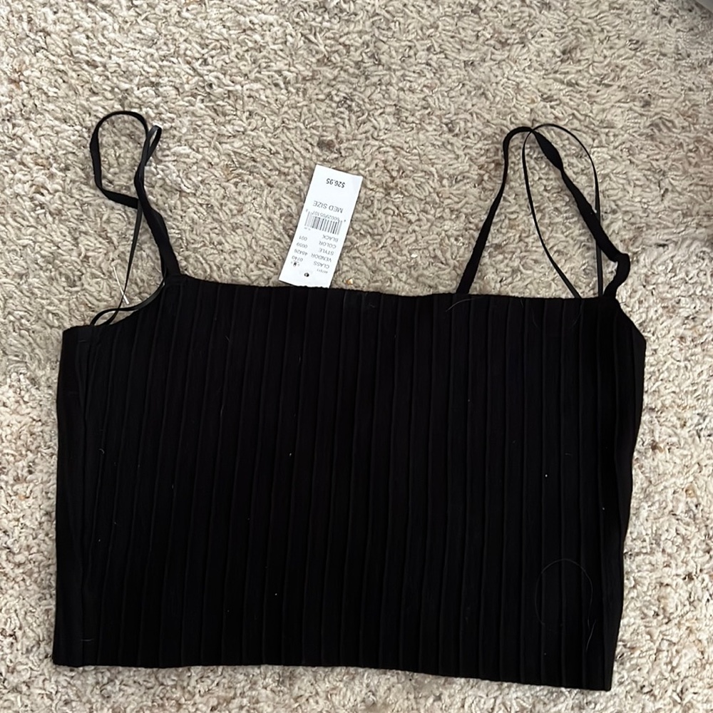 PAC Sun L.A. Hearts cropped black tank top